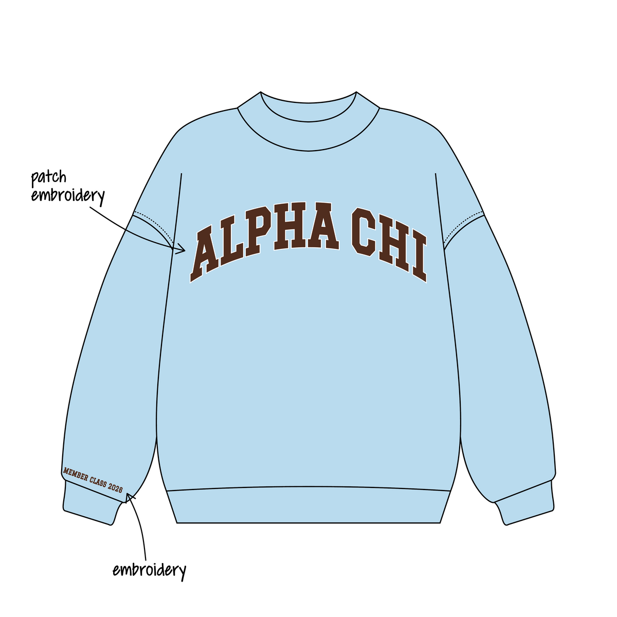 University of South Carolina x Alpha Chi Omega 'Freshman MC' Signature Mockneck