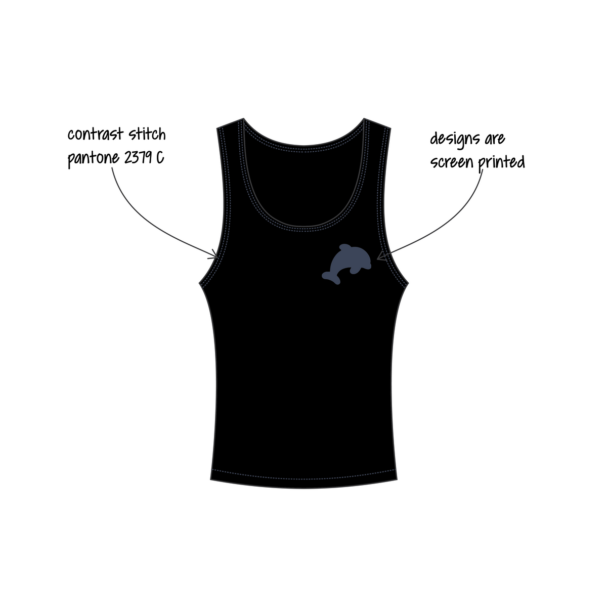 Southern Methodist University x Delta Delta Delta 'Winter Merch Drop' Hailey Tank Top