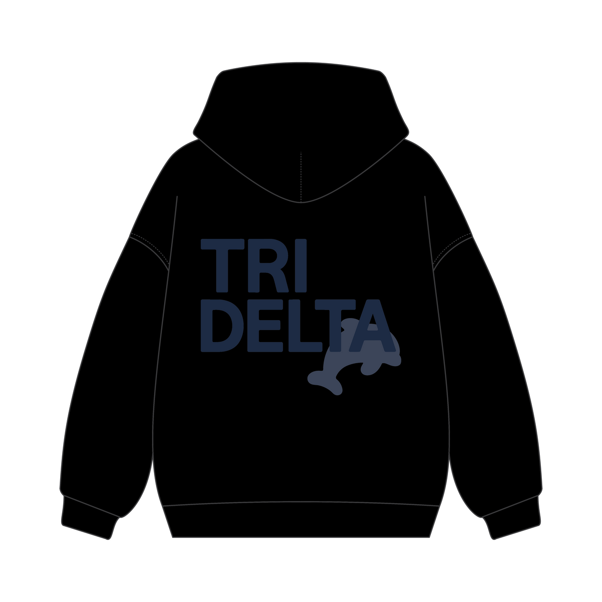 Southern Methodist University x Delta Delta Delta 'Winter Merch Drop' Signature Zip-Up Hoodie