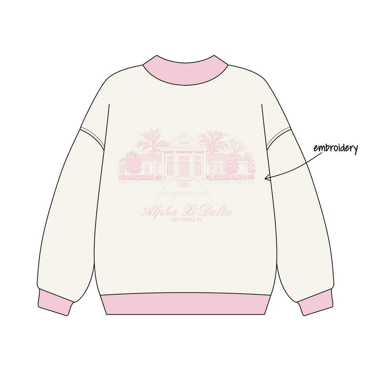 University of Central Florida x Alpha Xi Delta 'Fall Drop' Signature Mockneck