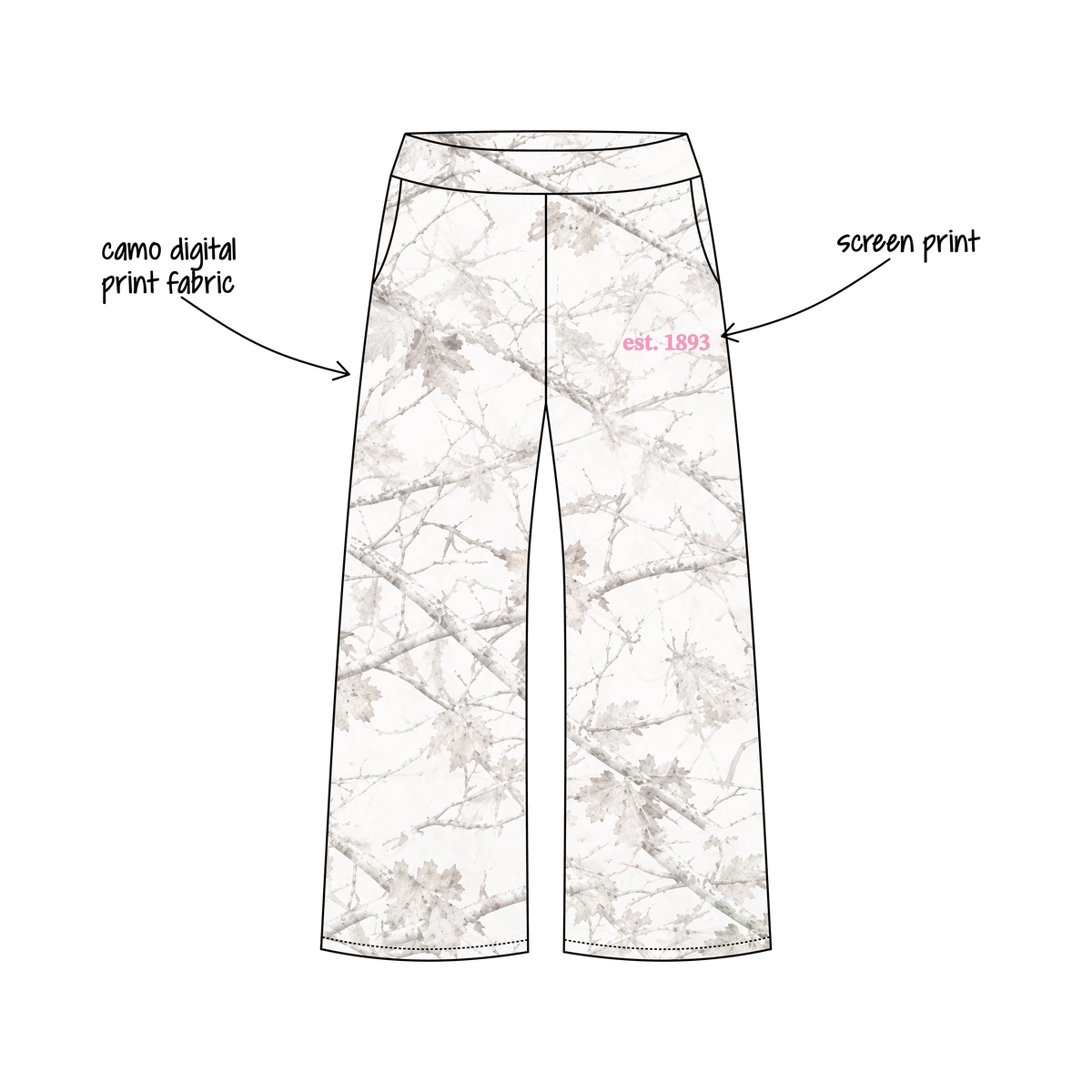 University of Central Florida x Alpha Xi Delta 'Fall Drop' Jagger Wide-Leg Sweatpants