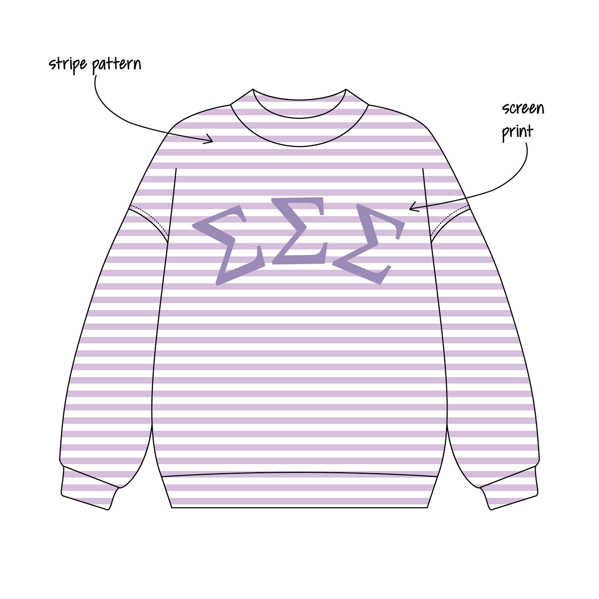 Missouri Western State University x Sigma Sigma Sigma 'not specfic' Signature Mockneck