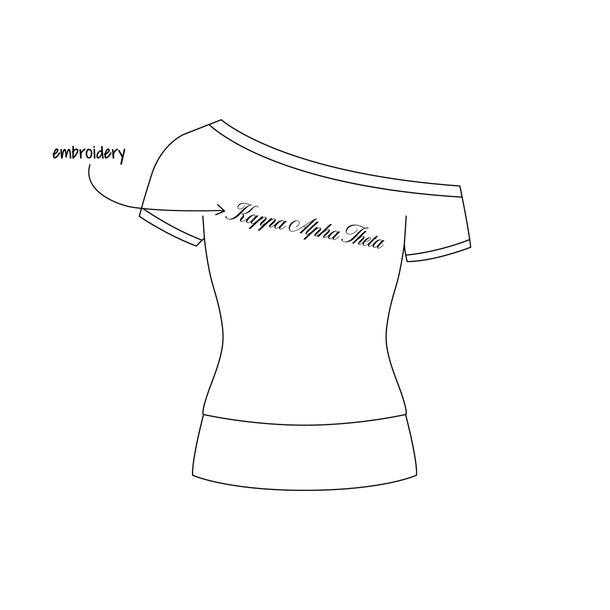 University of Maryland, College Park x Kappa Alpha Theta 'Formal Recruitment' Talie Off The Shoulder Top
