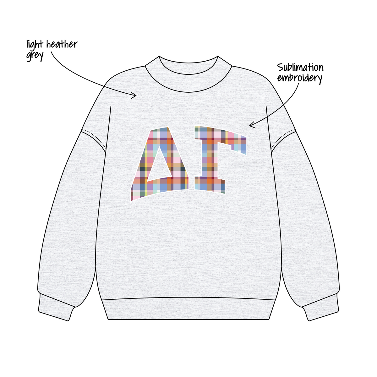 College of Charleston x Delta Gamma 'Jan 2027 PR set' Signature Mockneck