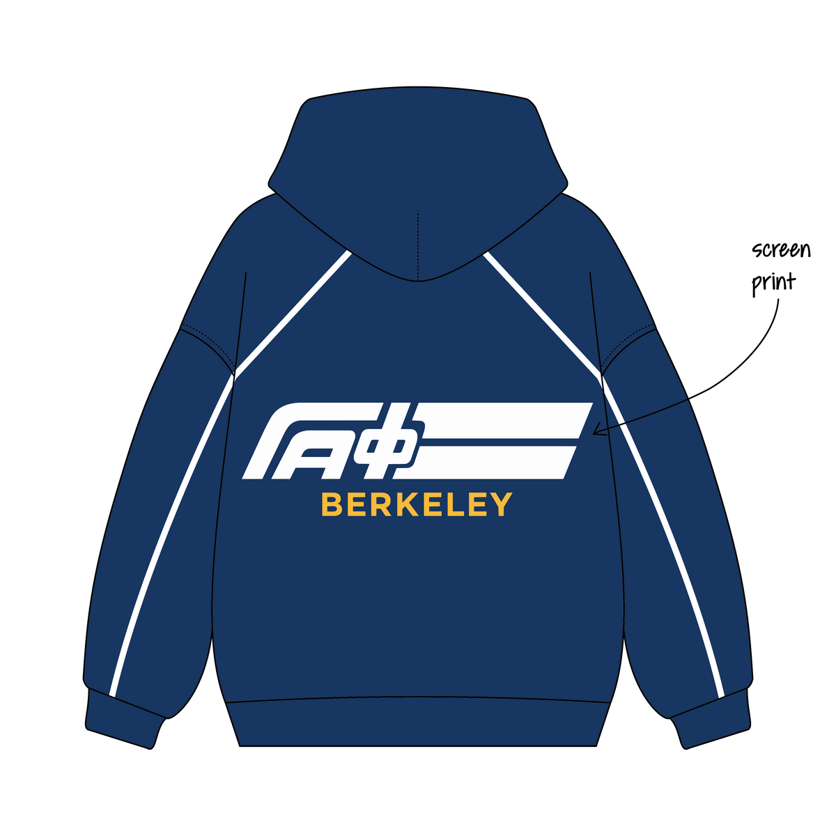 University of California, Berkeley x Alpha Phi 'Winter Merch Drop' Signature Hoodie