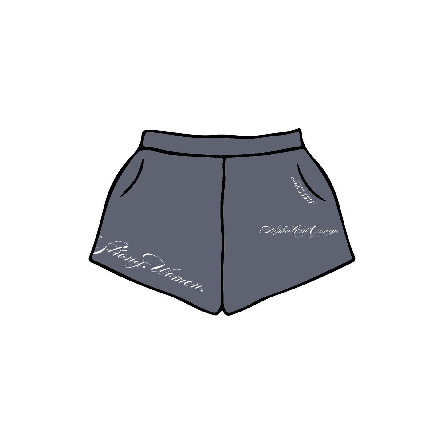 University of Arizona x Alpha Chi Omega 'Chapter Merch' Sweatshorts
