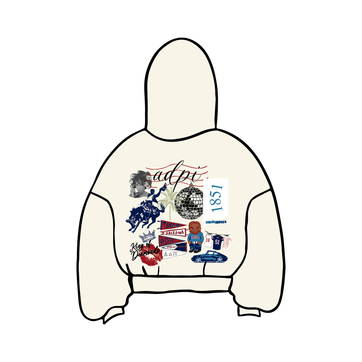 University of Arizona x Alpha Delta Pi 'Philanthropy Sweathearts' Hoodie