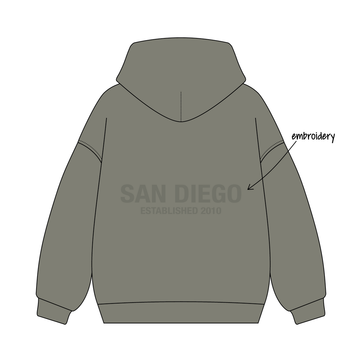 San Diego State University x Beta Psi Omega 'Fall Recruitment merch' Signature Hoodie