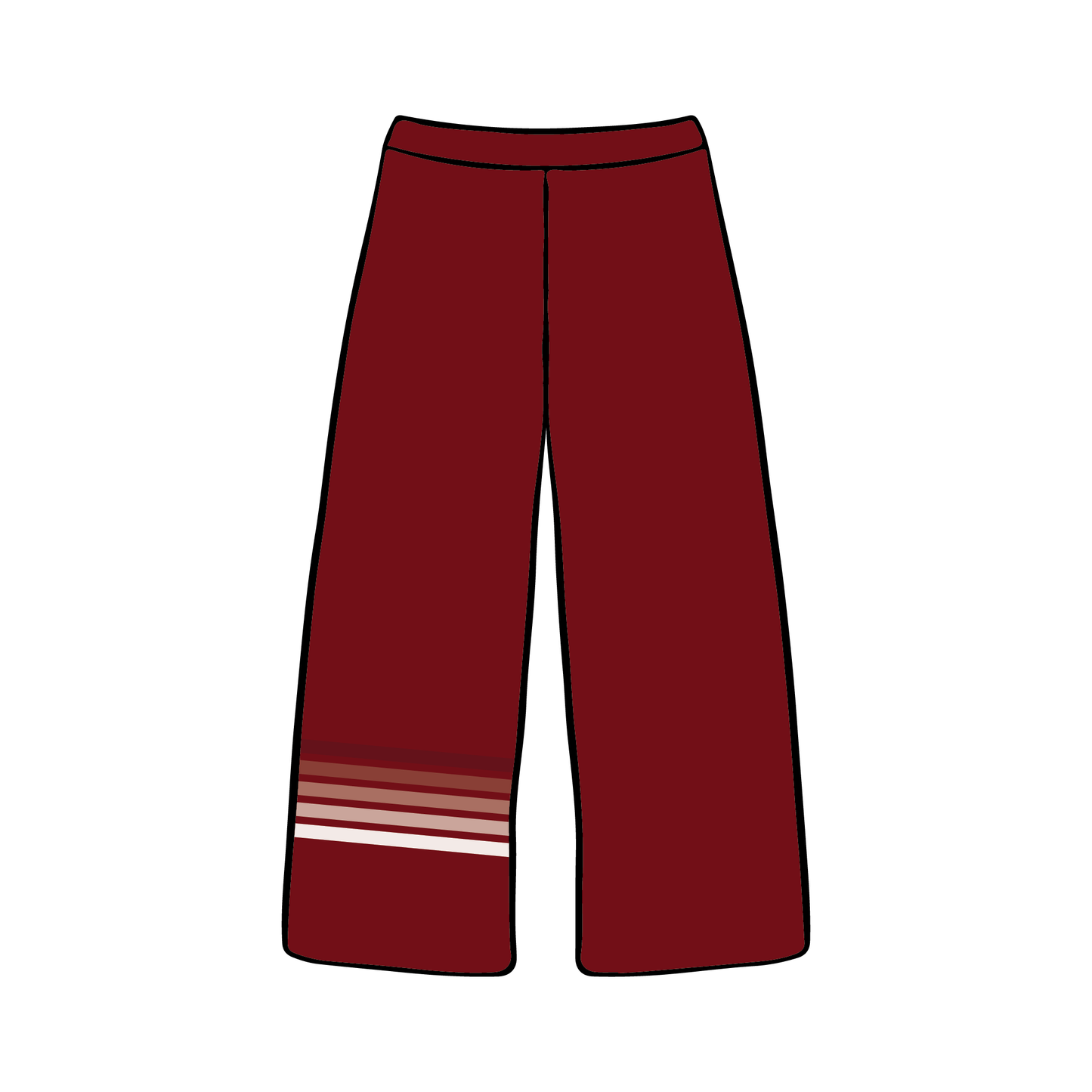 Bucknell University x Delta Gamma 'Fall Merch 2025' Wide-leg Sweatpants