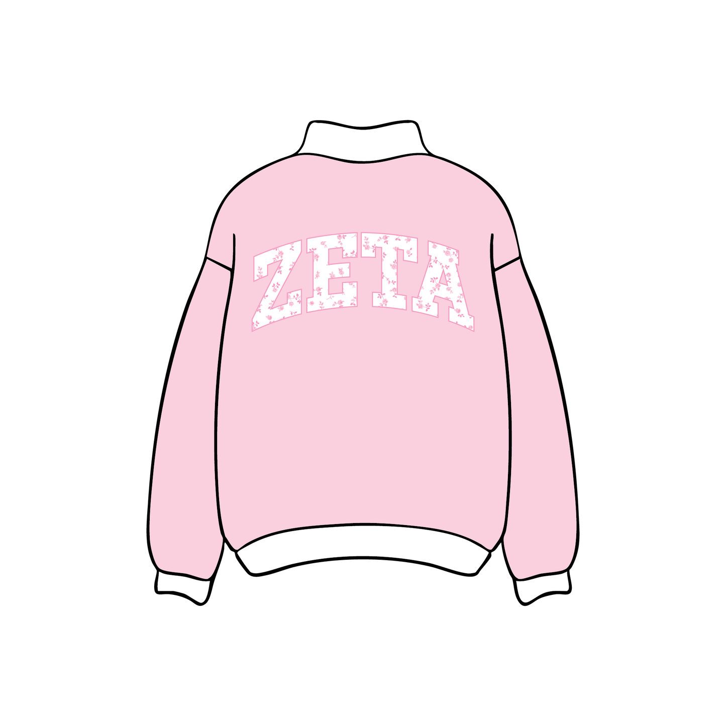 California State University, Long Beach x Zeta Tau Alpha 'Chapter Merch' Mockneck