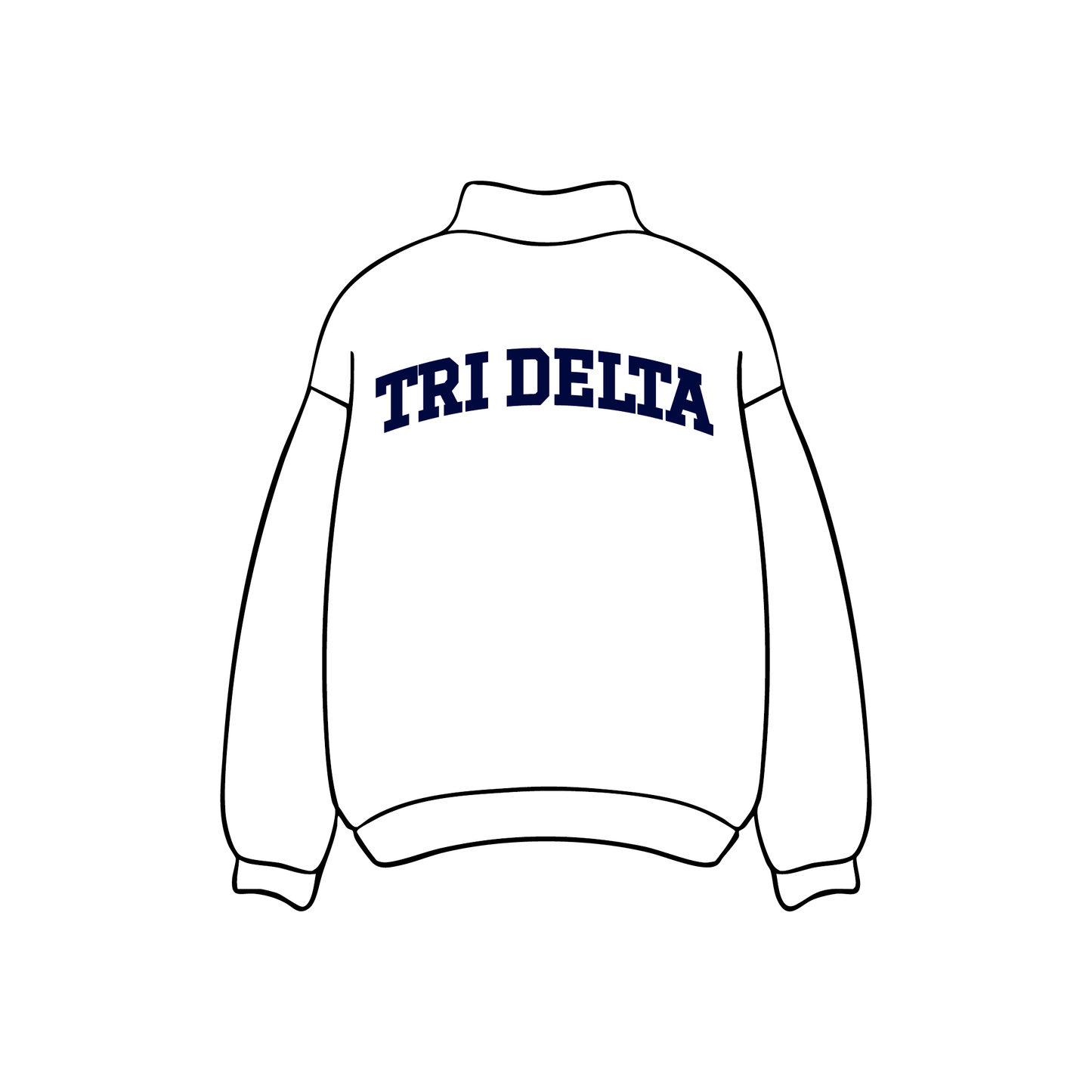 Clemson University x Delta Delta Delta 'Genreal Merch' Mockneck