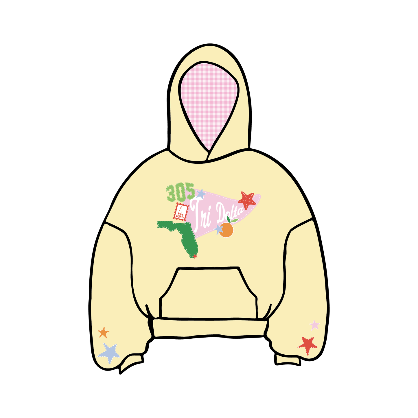University of Miami x Delta Delta Delta 'Spring 2025' Hoodie