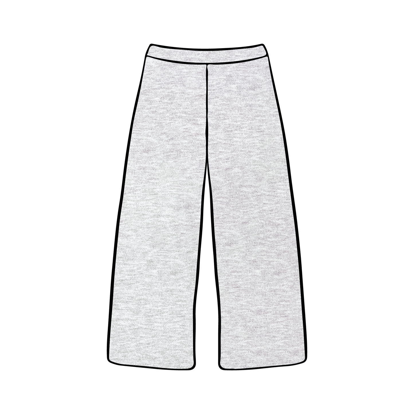 Syracuse University x Delta Gamma 'Grey' Wide Leg Sweatpants