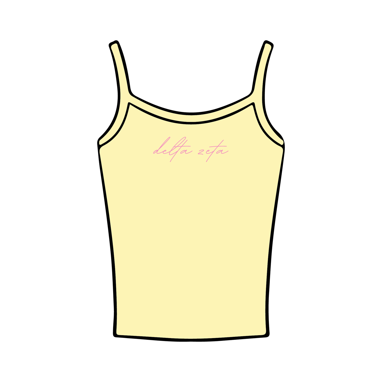 Florida State University x Delta Zeta 'General Merch' Spaghetti Tank top