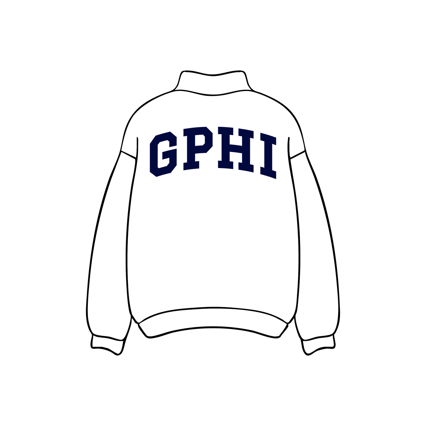 California Polytechnic State University, San Luis Obispo x Gamma Phi Beta 'PR Merch' Mockneck