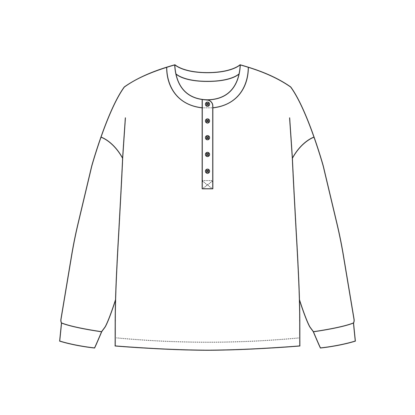 Daisy Long Sleeve Henley
