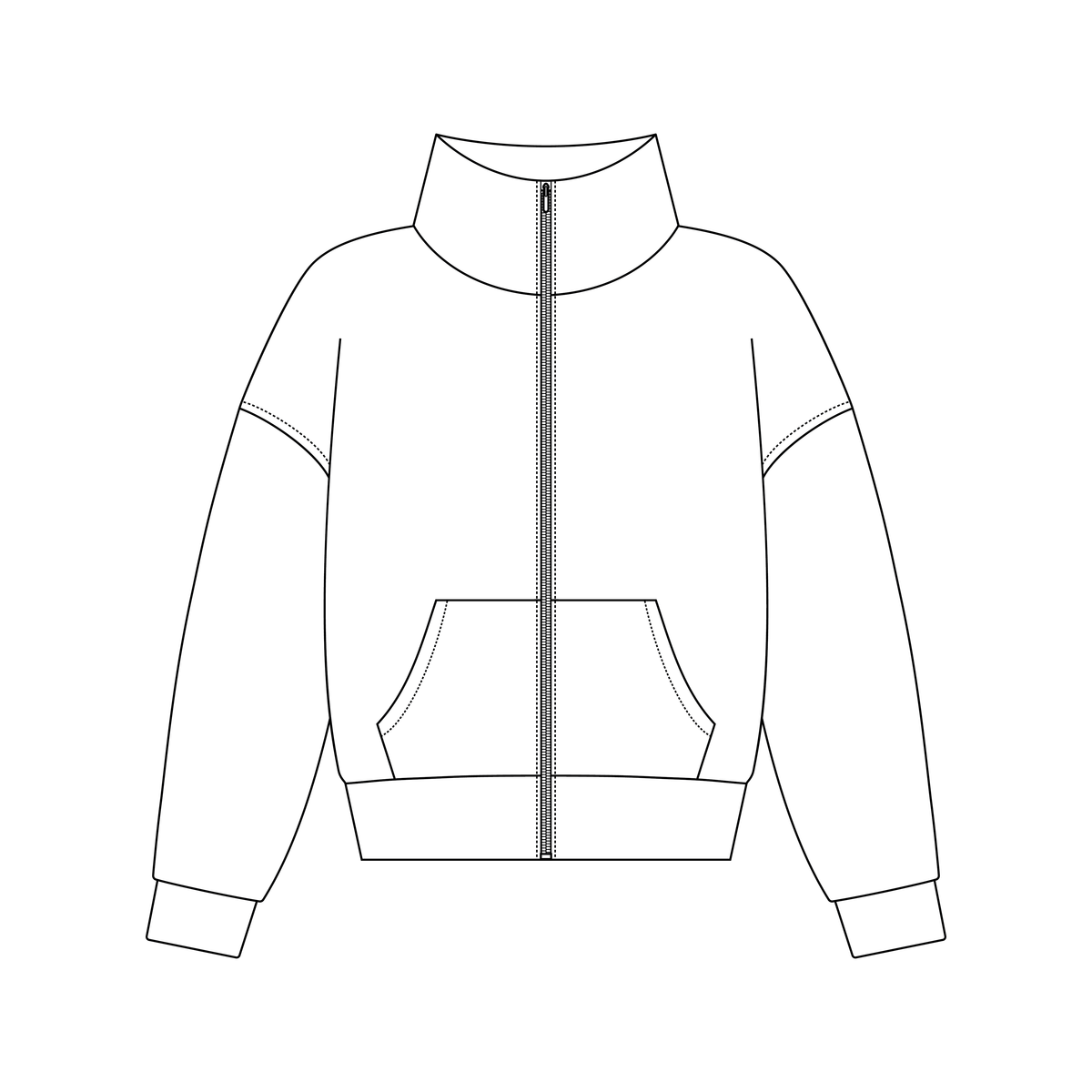 Elsie Cropped Track Jacket