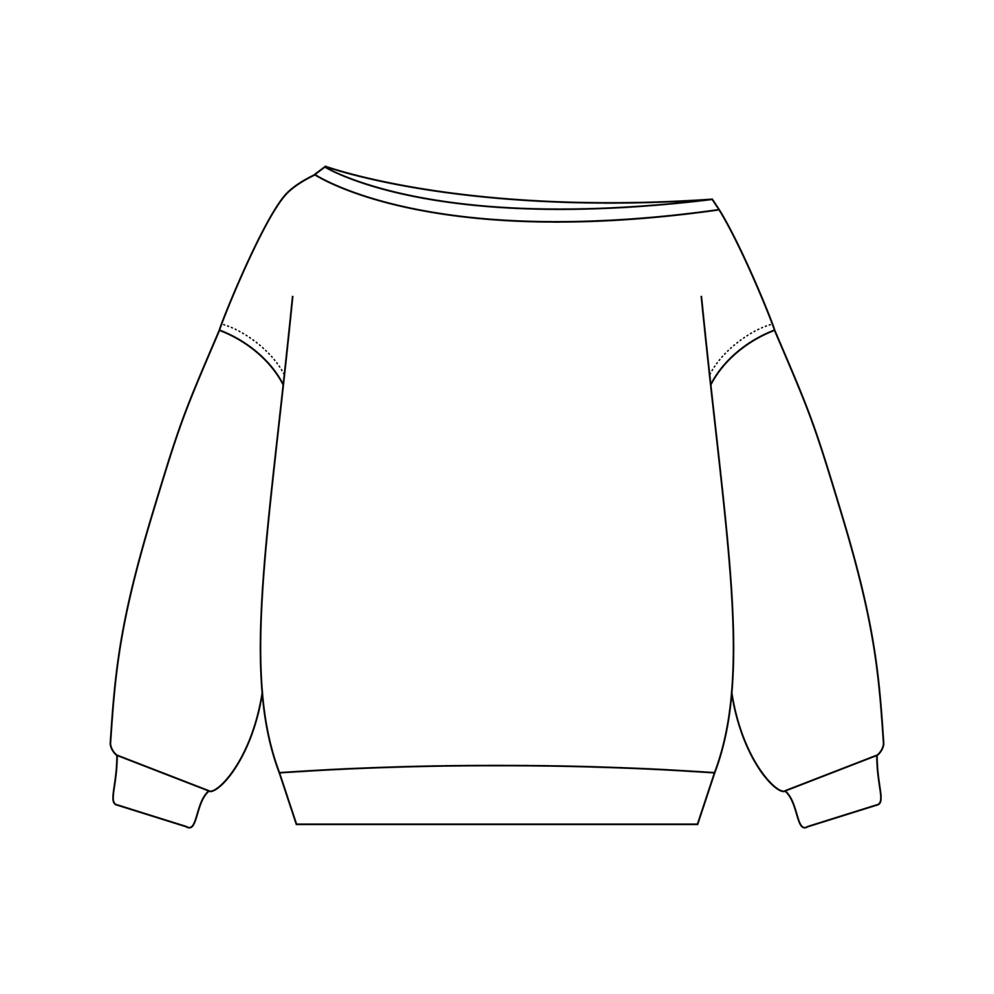 Lola Off-the-Shoulder Crewneck
