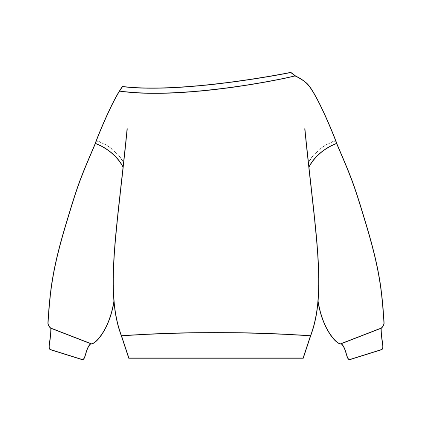 Lola Off-the-Shoulder Crewneck