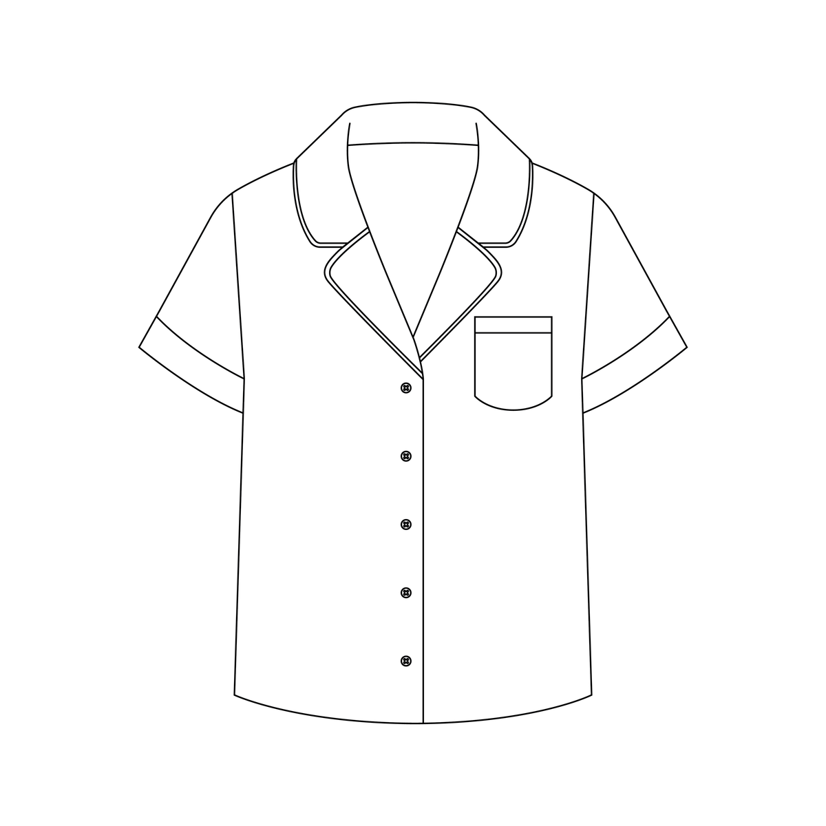 Short Sleeve Pajama Top