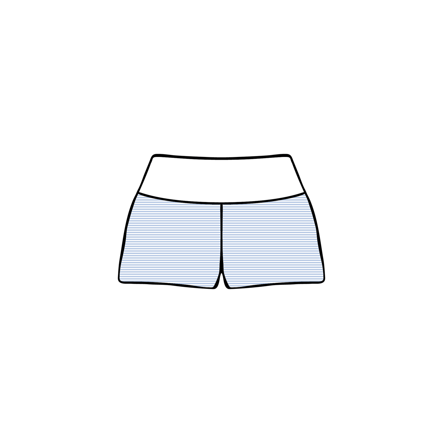 Grand Valley State University x Gamma Phi Beta 'Spring Sets' Foldover Shorts