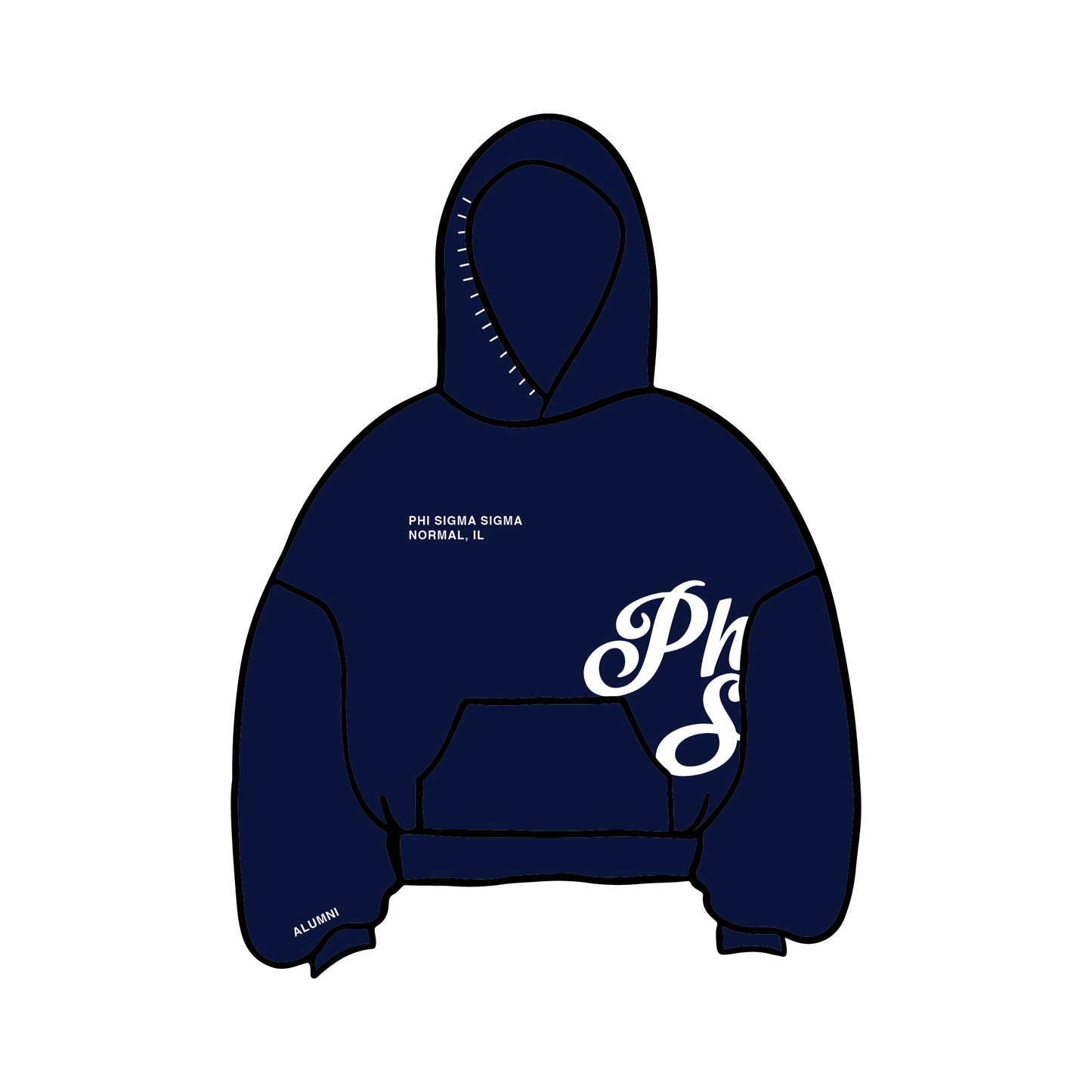Illinois State University x Phi Sigma Sigma 'Senior Hoodie' Hoodie