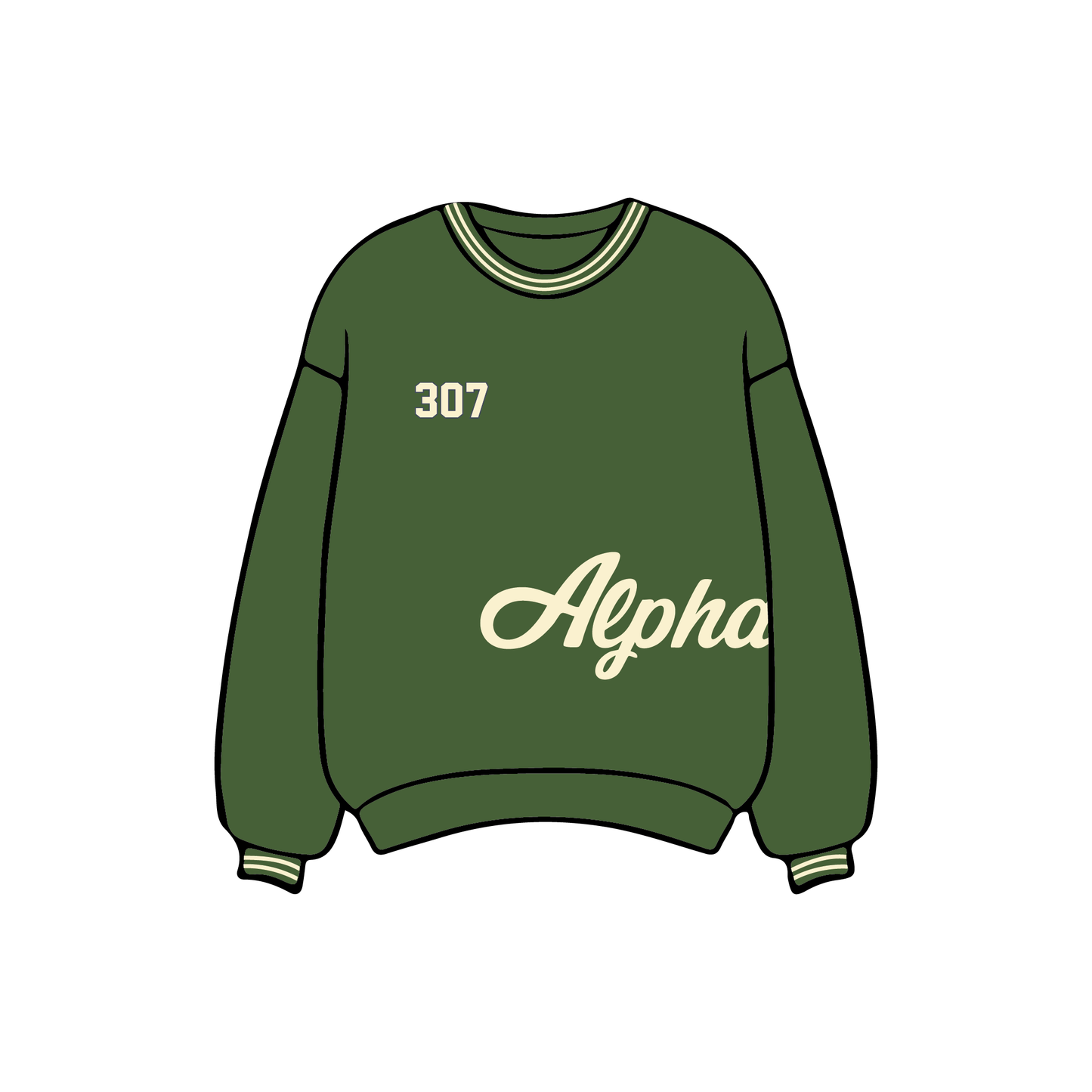 Iowa State University x Alpha Phi 'Spring Break Merch' Crewneck