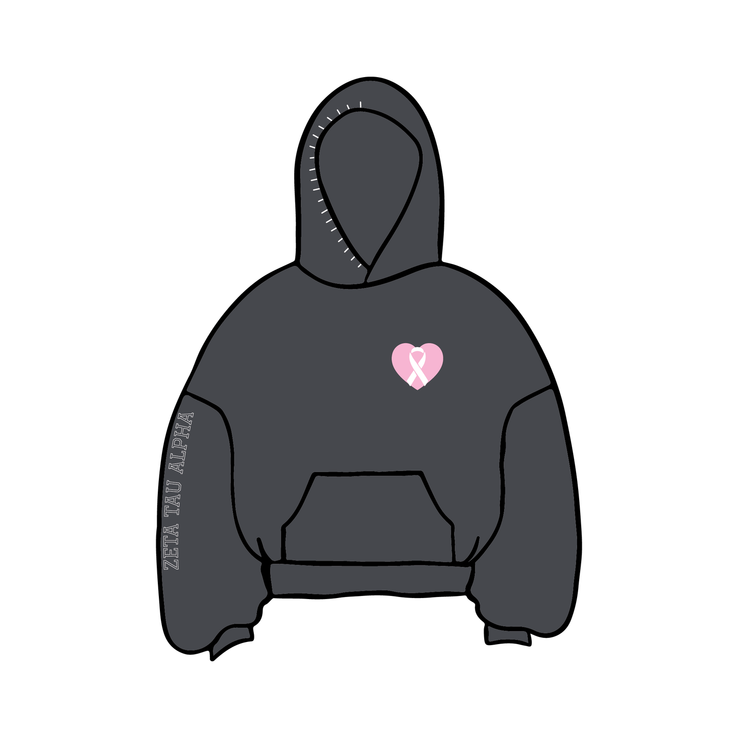Kansas State University x Zeta Tau Alpha 'Think Pink' Hoodie