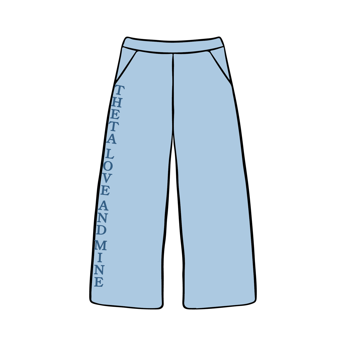 University of Vermont x Kappa Alpha Theta 'General' Wide-leg Sweatpants