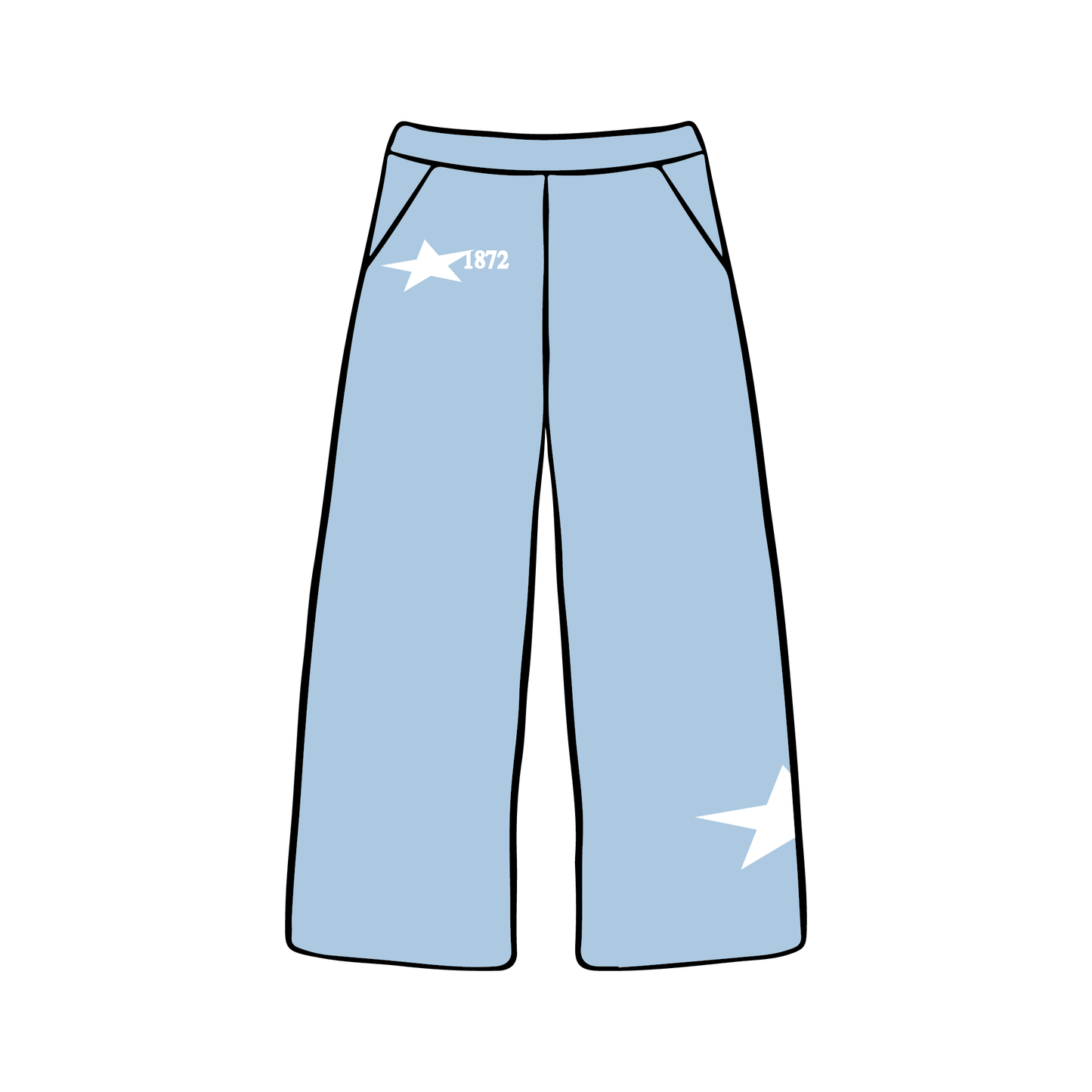 Miami University x Alpha Phi 'Star' Wide-leg Sweatpants