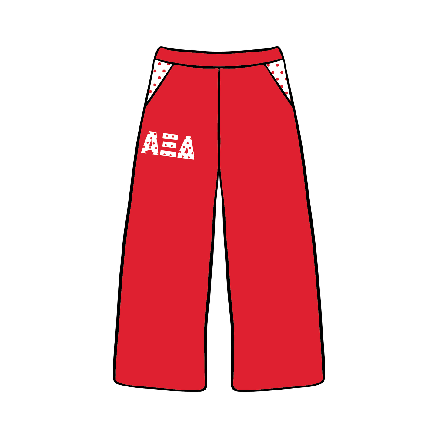 Miami University x Alpha Xi Delta 'New Member Order' Wide-leg Sweatpants