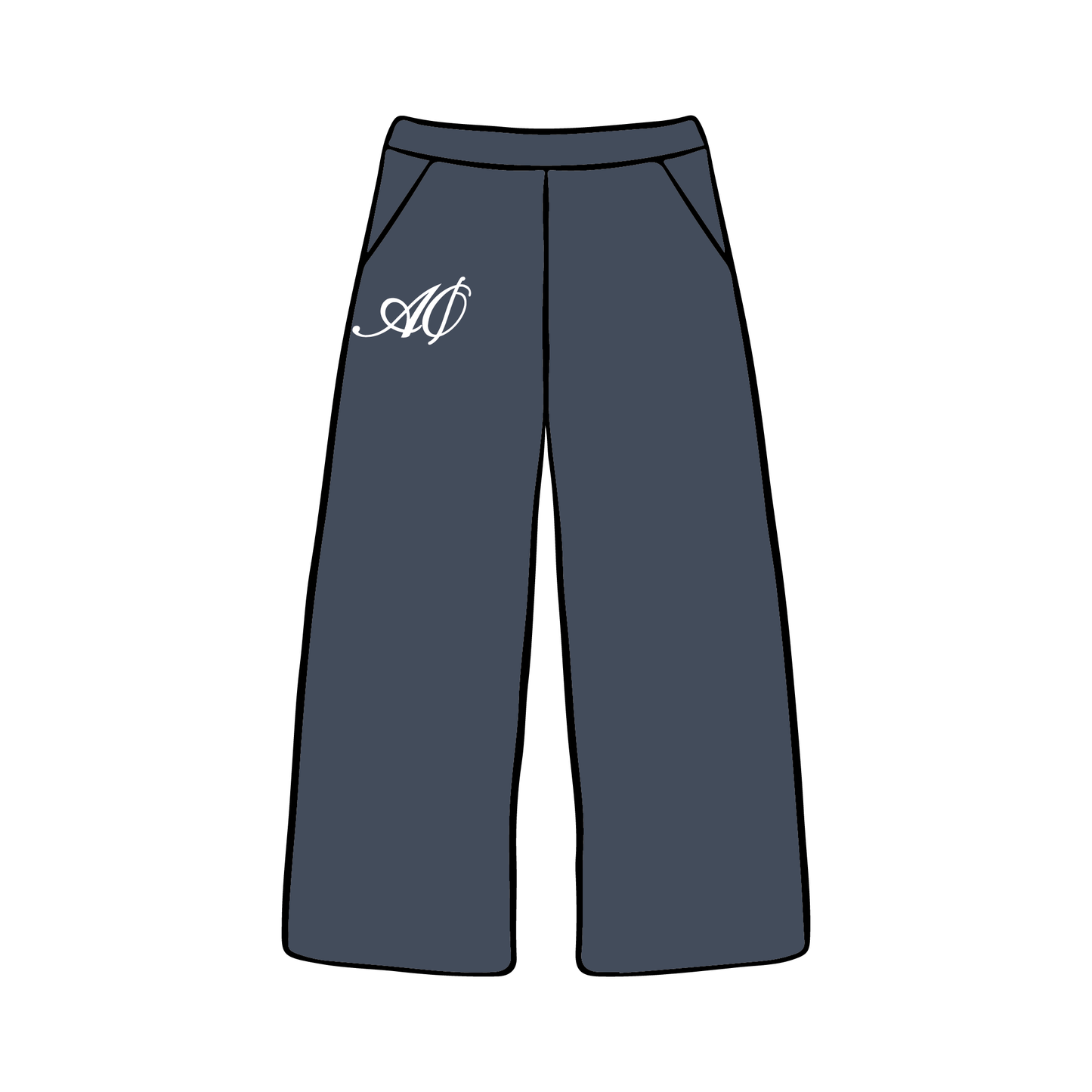 Northwestern University x Alpha Phi 'Winter Merch' Wide-leg Sweatpants