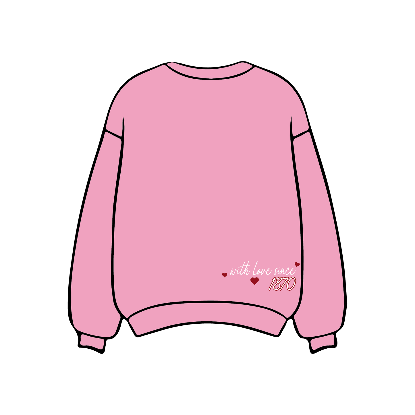 Kappa Alpha Theta 'Pink Kiss' Crewneck