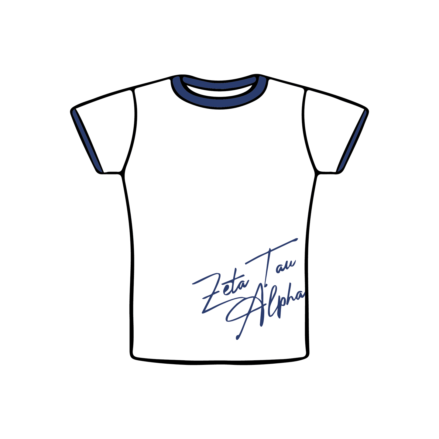 Penn State University x Zeta Tau Alpha 'Fall Merch' Baby Tee