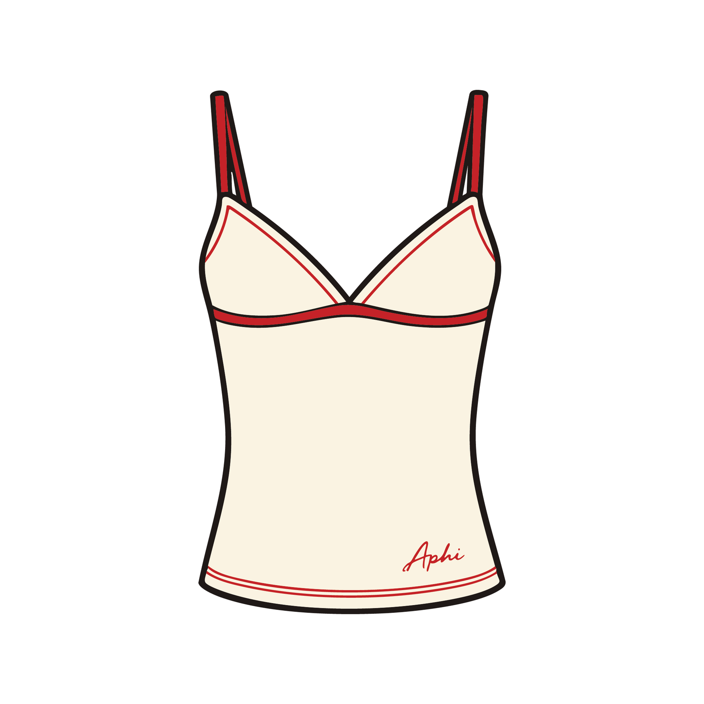 Pepperdine University x Alpha Phi 'Spring Merch' Spaghetti Tank Top