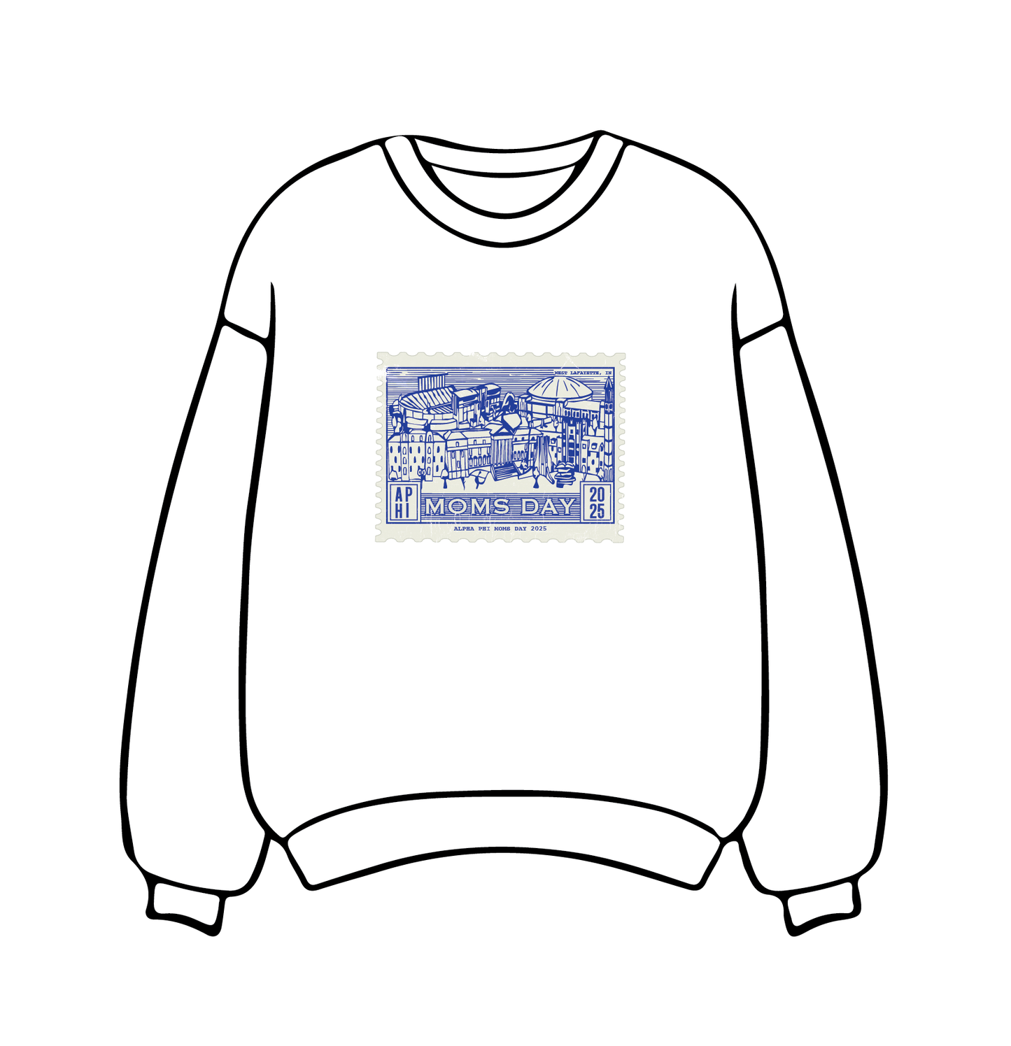 Purdue University x Alpha Phi 'Moms Day' Crewneck