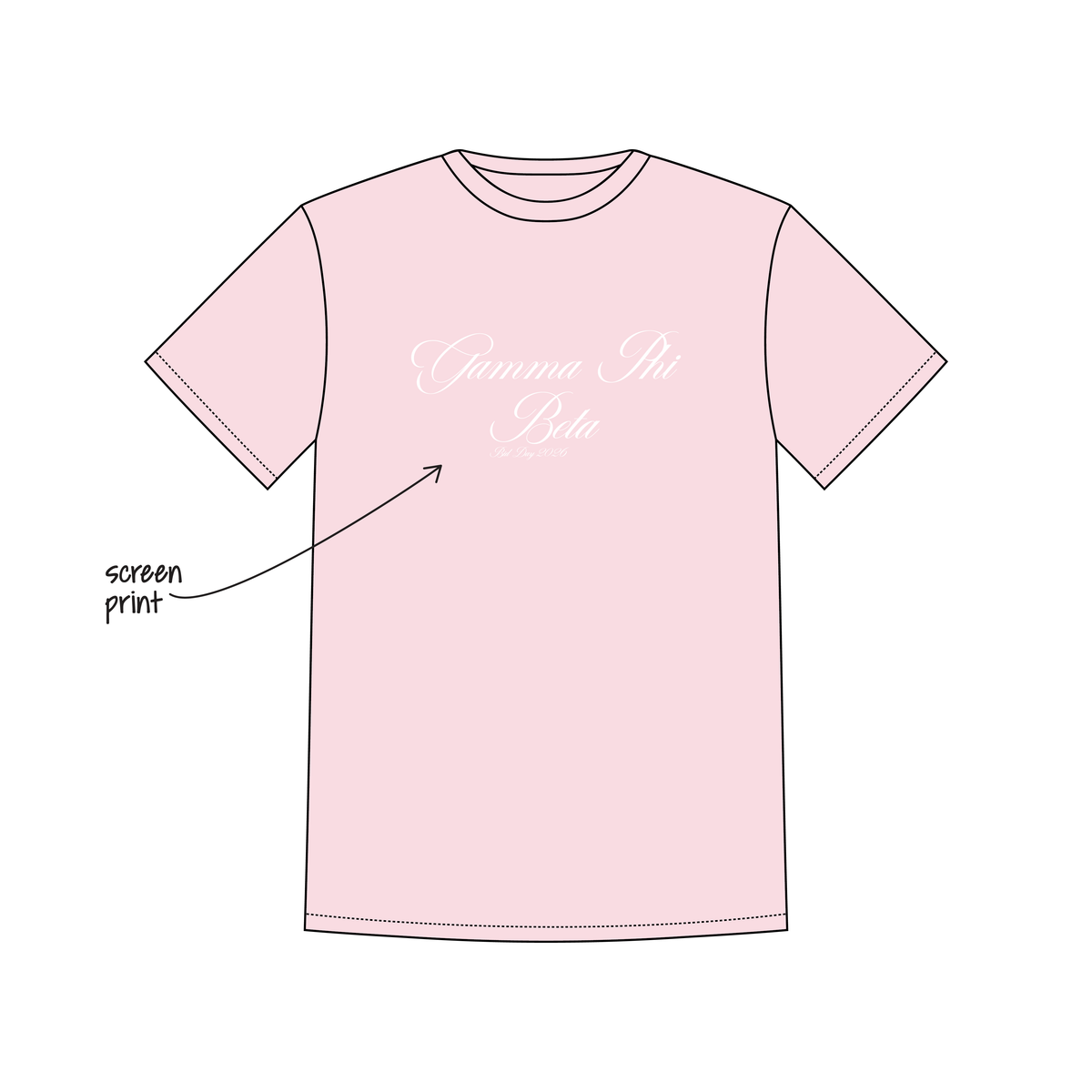 University of California, Santa Barbara x Gamma Phi Beta 'Bid Day 2026' Leo T-Shirt