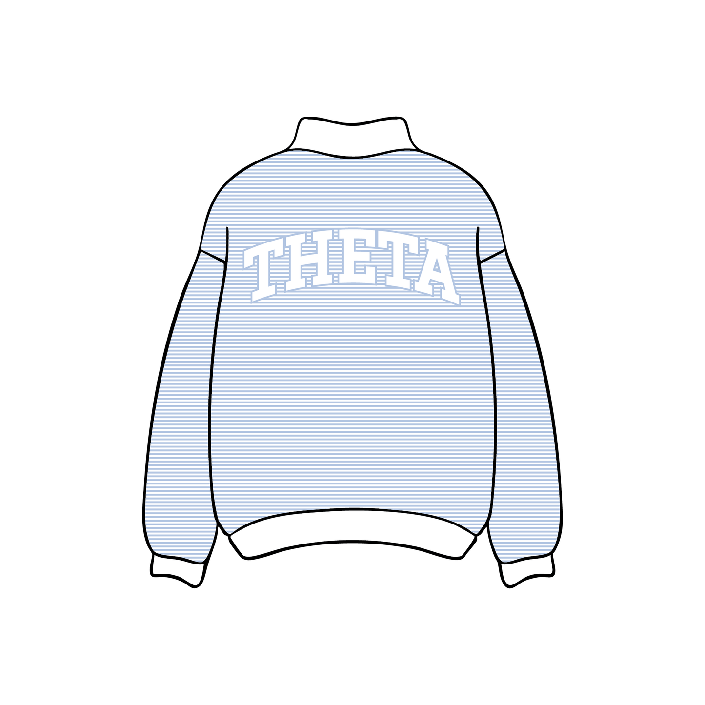 Quinnipiac University x Kappa Alpha Theta 'Spring Merch' Mockneck