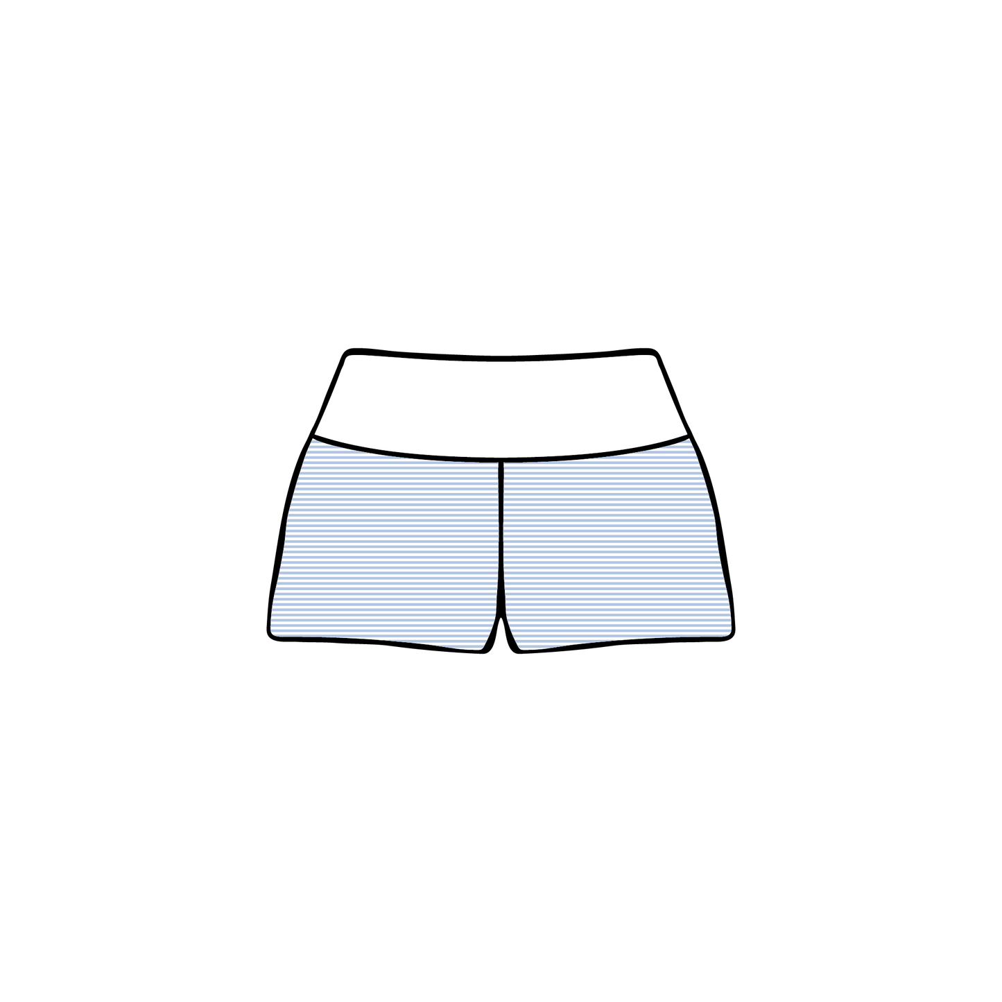 Quinnipiac University x Kappa Alpha Theta 'Spring Merch' Foldover Shorts