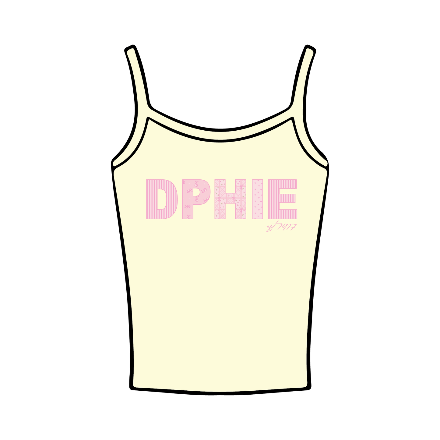 SUNY Cortland x Delta Phi Epsilon 'Back to School Merch' Spaghetti Tank Top