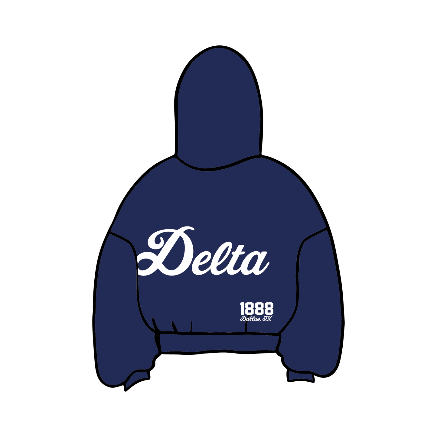 Southern Methodist University x Delta Delta Delta 'Summer Drop' Hoodie