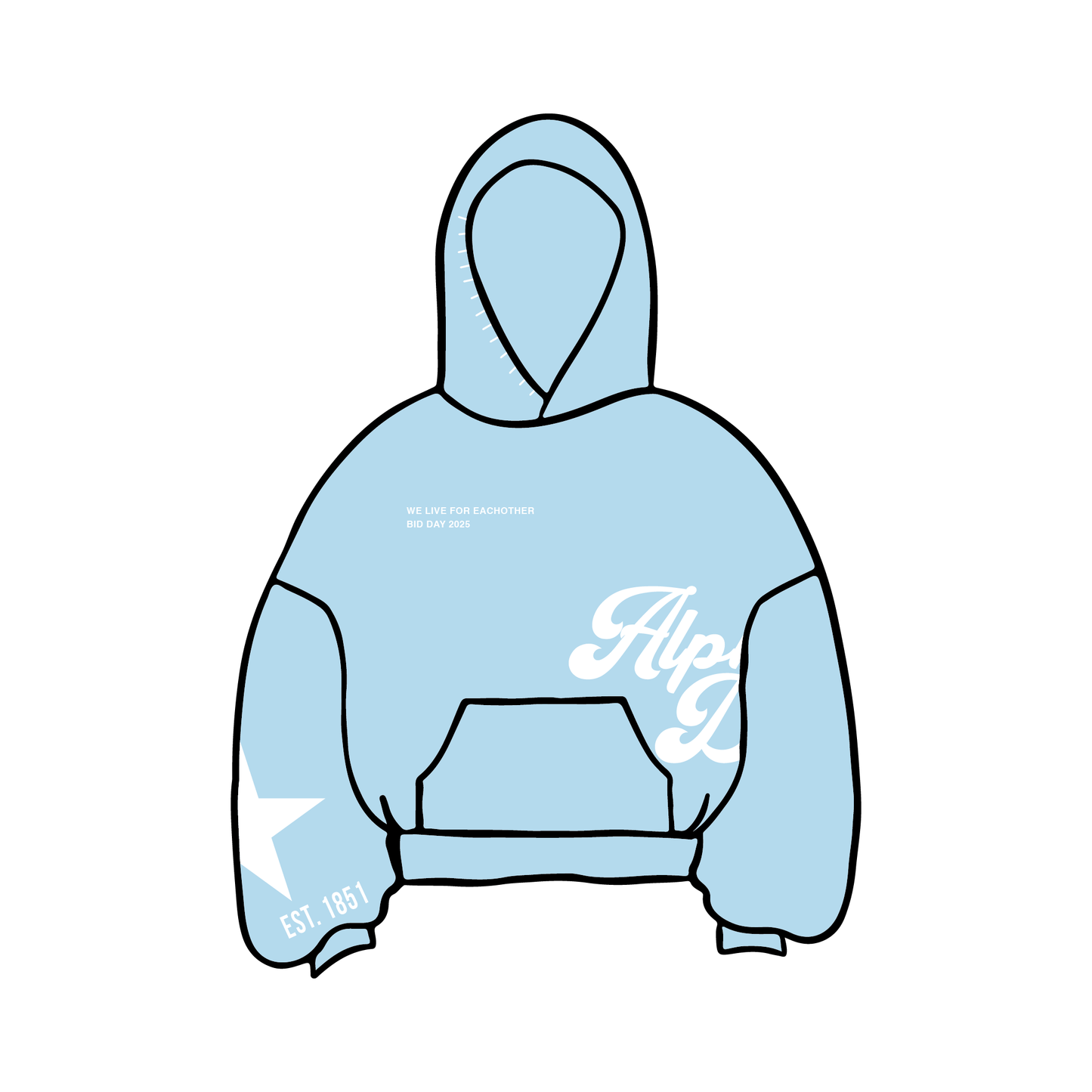 Southern Methodist University x Alpha Delta Pi 'Bid Day 2025' Hoodie