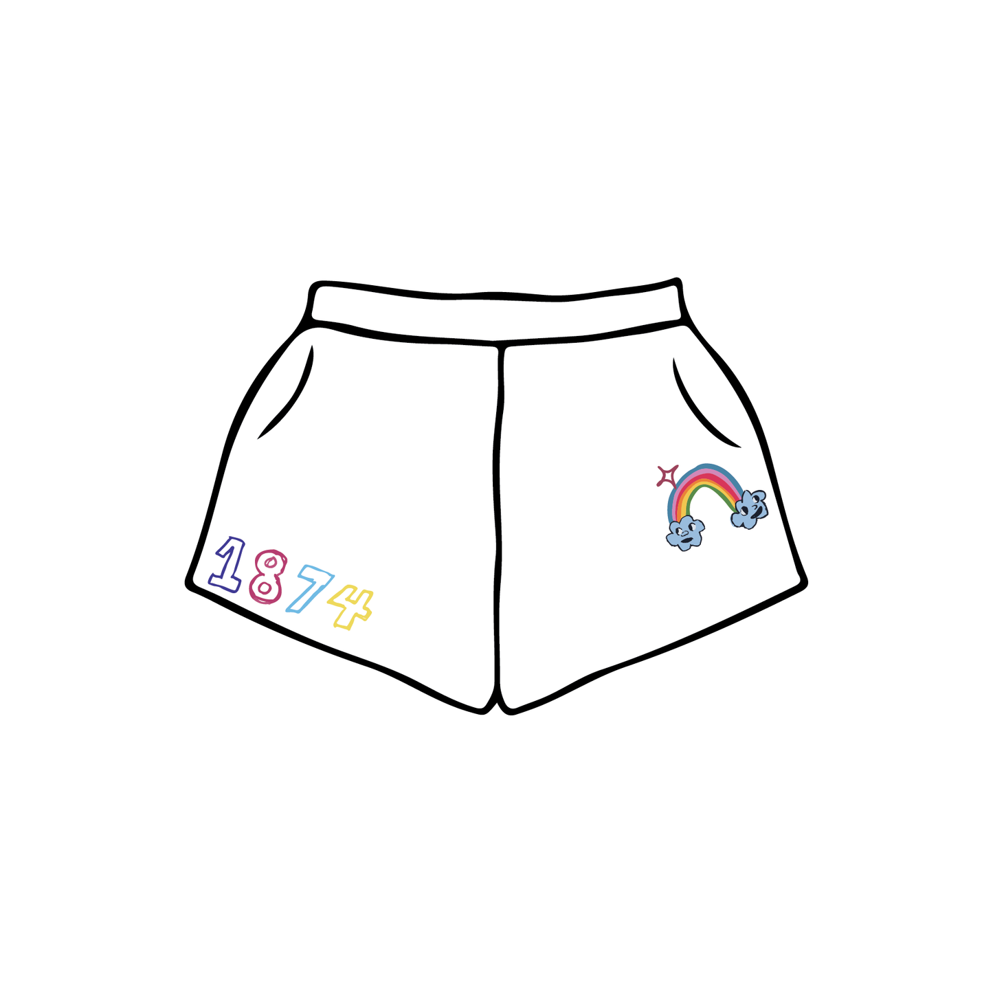 Syracuse University x Gamma Phi Beta 'Spring Recruitment 2025' Sweatshorts