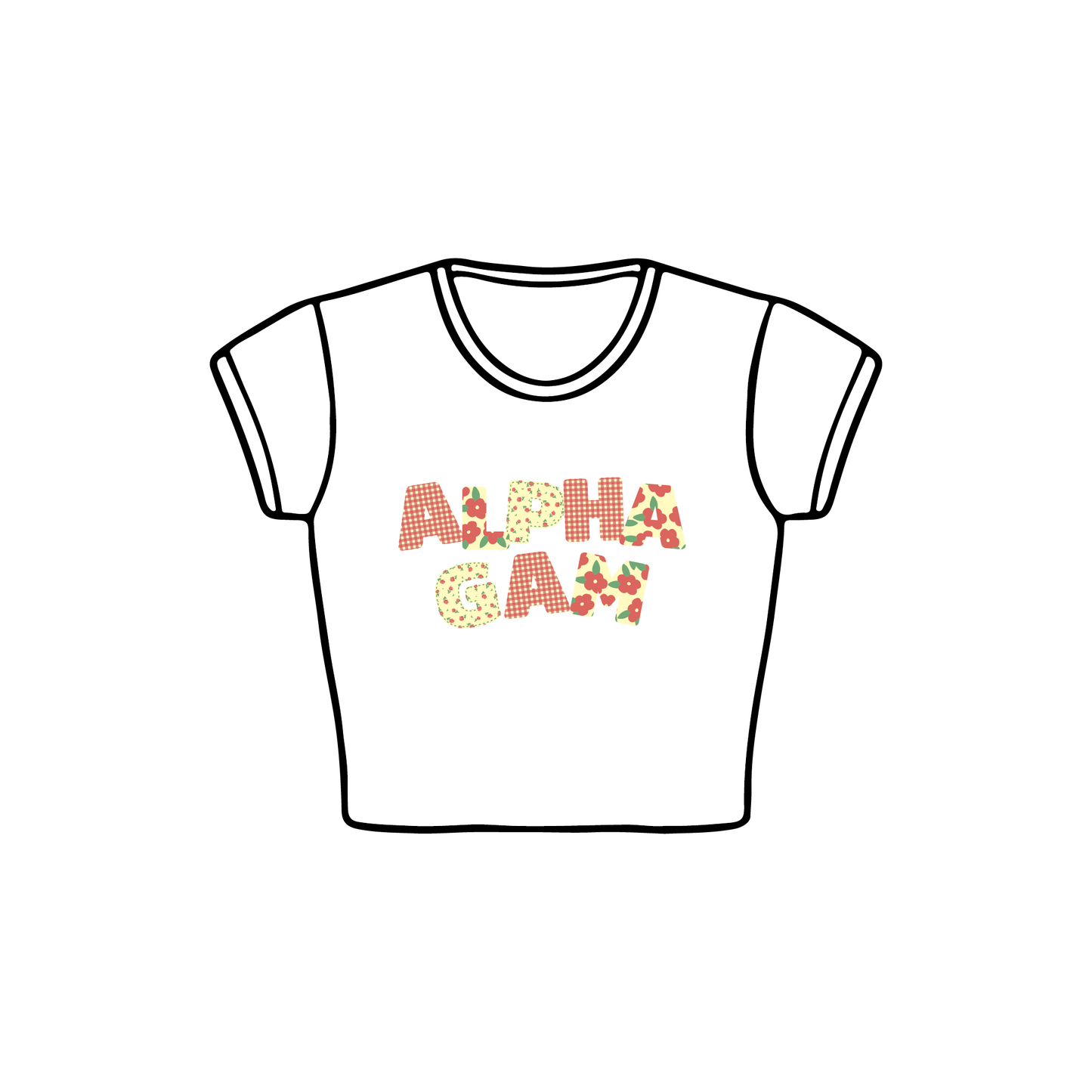 Texas State University x Alpha Gamma Delta 'Fall Primary PR' Baby Tee