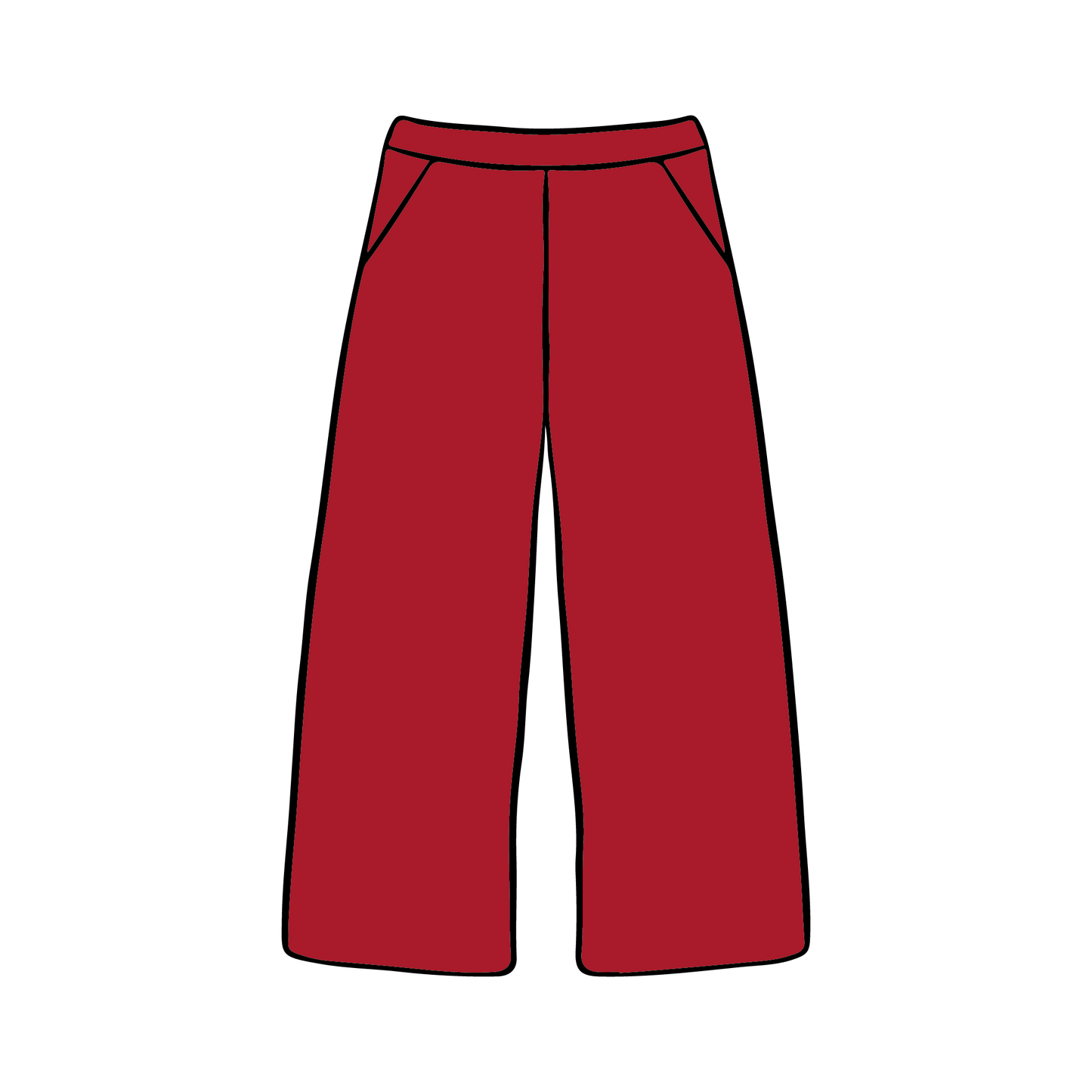 University of Alabama x Alpha Chi Omega 'Spring Merch 2025' Wide-leg Sweatpants