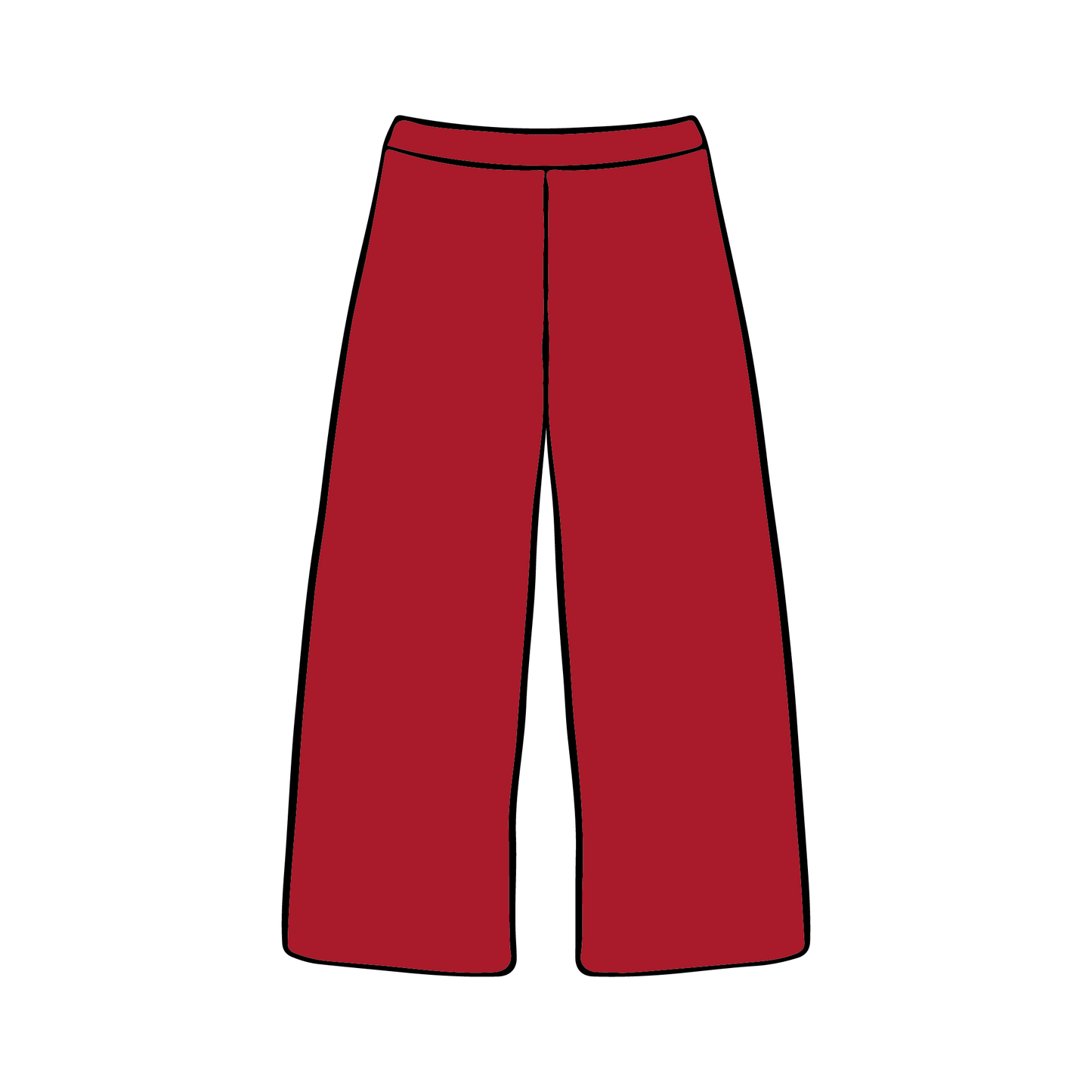 University of Alabama x Alpha Chi Omega 'Spring Merch 2025' Wide-leg Sweatpants
