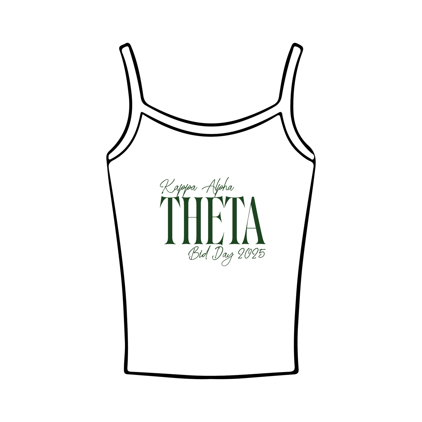 University of Arizona x Kappa Alpha Theta 'Bid Day' Spaghetti Tank Top