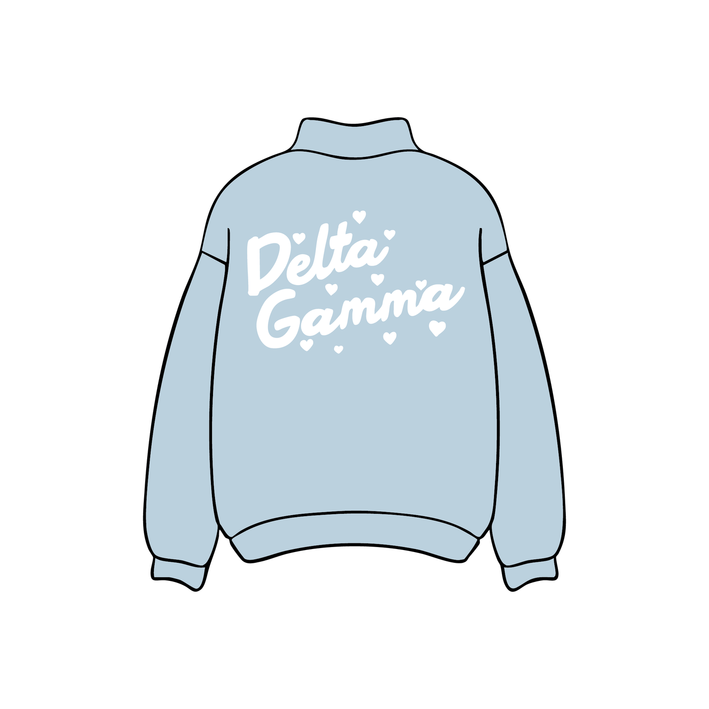 University of Arkansas x Delta Gamma 'For Fun' Mockneck