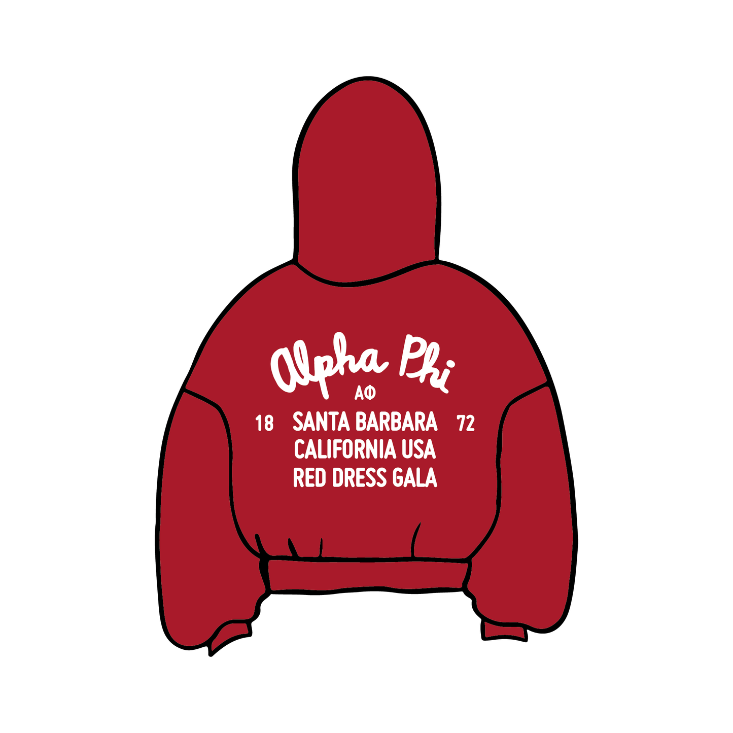 University of California, Santa Barbara x Alpha Phi 'RDG Reorder' Hoodie