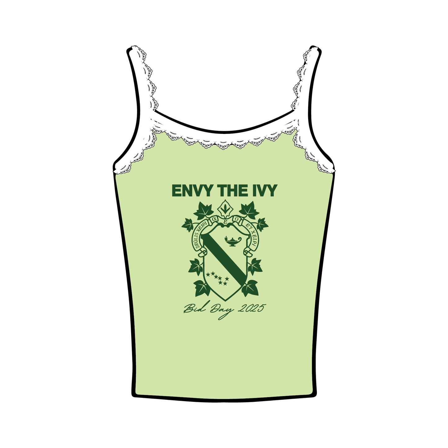 University of North Carolina Wilmington x Alpha Phi 'Bid Day 2025' Spaghetti Tank Top